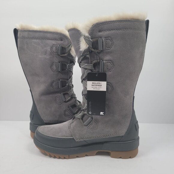 Sorel Tivoli IV Tall WP Women's Gray Waterproof Boots NL3426-052 US Size 6 NWB - Picture 7 of 12